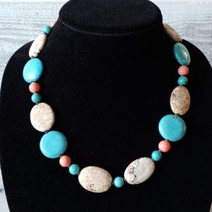 Vintage Donna Dressler 925 Beaded Necklace